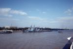 Destroyers, warship, ship, Yangtze River, China, 1979, 1970s, MYNV17P04_11