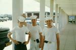 Sailors, Men, Navy Base, Guam, 1940s, MYNV17P15_09