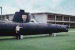 Japanese Type-C Class Midget Submarine Ha-51, Navy Base, Guam, WW2, World War Two, minisub, 1940s, MYNV17P15_14