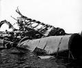 remnants of the USS Maine, wreck, wreckage, Harbor, 1950s, MYNV18P02_01