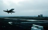 Landing, Tailhook, Fantail, McDonnell Douglas F-18, USS Abraham Lincoln, flight deck, MYNV18P07_05