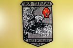USS Tarawa Patch, (LHA-1), Tarawa-class amphibious assault ship, emblem, eagle of the sea, logo