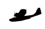 Consolidated PBY-5 Catalina Silhouette, shape, MYNV18P15_19M