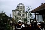 USN Sailors at the Hiroshima Peace Memorial Park, City Hall, 1950s, MYNV19P08_09