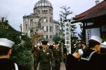 Navy Sailors at the Hiroshima Peace Memorial Park, City Hall, 1950s, MYNV19P08_10