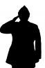 cadet, salute silhouette, logo, shape, MYSV01P03_18M