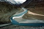 River, Himalayas, mountains, road, NAIV01P03_12