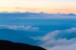 Mount Fuji, volcano, Fog, Clouds