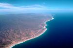 Coastline, coastal, shoreline, shore, Pacific Ocean, Sierra De La Laguna, Baja California Sur
