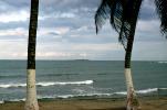 Ocean, Palm Trees, beach, Isla de Sacrificios, ("Island of Sacrifices"), Island, Gulf of Mexico, coastline, Veracruz, NBMV02P01_10