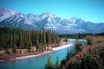 River, Forest, Mountains