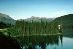 forest, mountains, lake, reflection, water, NCAV01P15_15