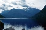 Buttle Lake, reflection, mountains, water