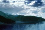 Muncho Lake, Mountains, water, June 1993