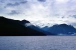 Kingcome Inlet, fjord, Mountains, water, coast, coastline, clouds, April 1996, NCBV01P09_15