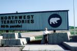 Northwest Territories, 60th Parallel, Polar Bear, Sign, NCNV01P01_01