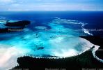 Coral, Island, Forest, Trees, Barrier Reef, Pacific Ocean, shore, shoreline, coast, NDCV01P15_07