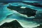 Coral, Island, Forest, Trees, Barrier Reef, Pacific Ocean, shore, shoreline, coast, NDCV01P15_11