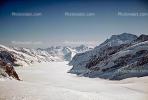 Aletschgletscher, Snow, Ice, Mountain, Aletsch Glacier, 1950s
