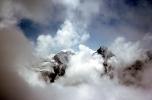 Saas-Fee Mannlichen, Clouds, Granite Peaks