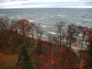 Beach, waves, Lake, water, Autumn, fall colors, trees, Coast, coastal, NLMD01_032