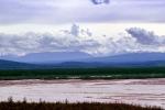 Mountains, Clouds, River, Tundra, NNAV01P07_02