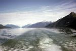 wake, ocean, Mountain Range, Glacier Bay, NNAV05P02_12
