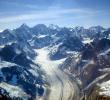 Glaciers and Mountain Ranges