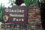 Glacier National Park Sign, Signage, NNMV01P02_14