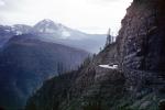 Road, Highway, Car, Cliffs, Glacier National Park