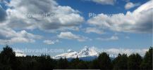 Three Sisters volcanic peaks, Panorama, Cascade Volcanic Arc, Bend, Oregon