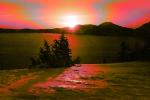 Sunrise over Crater Lake, Crater Lake National Park, psyscape, water, NNOPCD0655_065B