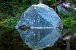 Reflecting Boulder, lake, pond, reflection, rock, water, NNTV02P13_16.0624
