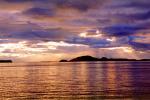 Orange Sunset Clouds, San Juan Islands, Puget Sound