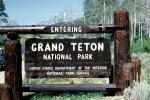 Entering Grand Teton National Park, Sign, NNWV02P06_19