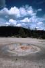 cumulus clouds, water, Hot Spring, Geothermal Feature, activity