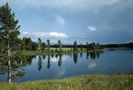 Reflcting Lake with Trees, Meadow, NNYV06P06_15
