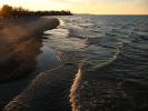Waves, Shore, Sand, Beach, south shore of Lake Ontario, Great Lakes, Sodus Bay, Wayne County, New York, water, NOCD01_017