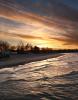 Waves, Shore, Sand, Beach, south shore of Lake Ontario, Great Lakes, Sodus Bay, Wayne County, New York, water, NOCD01_025