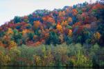 Reflecting Lake, Woodland, Forest, Trees, Hill, autumn, water, deciduous, NORV01P03_04.1260