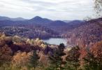 Woodland, Forest, Trees, Hills, Mountains, Valley, Lake, autumn, water, deciduous, woodlands, NORV01P08_17