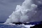 Lava flows into the ocean, the Big Island, Seascape, NPHV01P08_07.1261