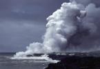 Lava flows into the ocean, the Big Island, NPHV01P08_12