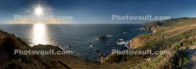 Beach, Ocean, River, Mountains, PCH, Pacific Coast Highway, Big Sur, Panorama, NPMD01_056