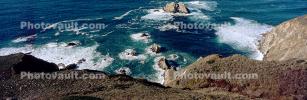 Big Sur, Panorama, cliffs, hills, mountains, waves, rocks, coast, coastline, NPMV01P15_15