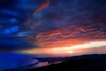 Sunset over Mount Tamalpais, Stinson Beach, Bolinas