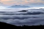 Morning, Hills, Trees, Fog, Clouds, Mountains, NPND03_213
