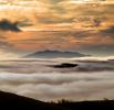 Morning, Hills, Trees, Fog, Clouds, Mountains, NPND03_215