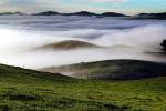 Hills, Trees, Fog, Clouds, Morning, Two-Rock, Sonoma County