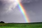 Rainbow, Fields, clouds, NPND03_294